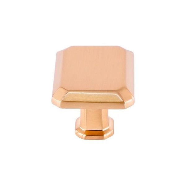 Crown 1-1/2" Rectangle Cabinet Knob Rose Gold Finish CHK92430RG